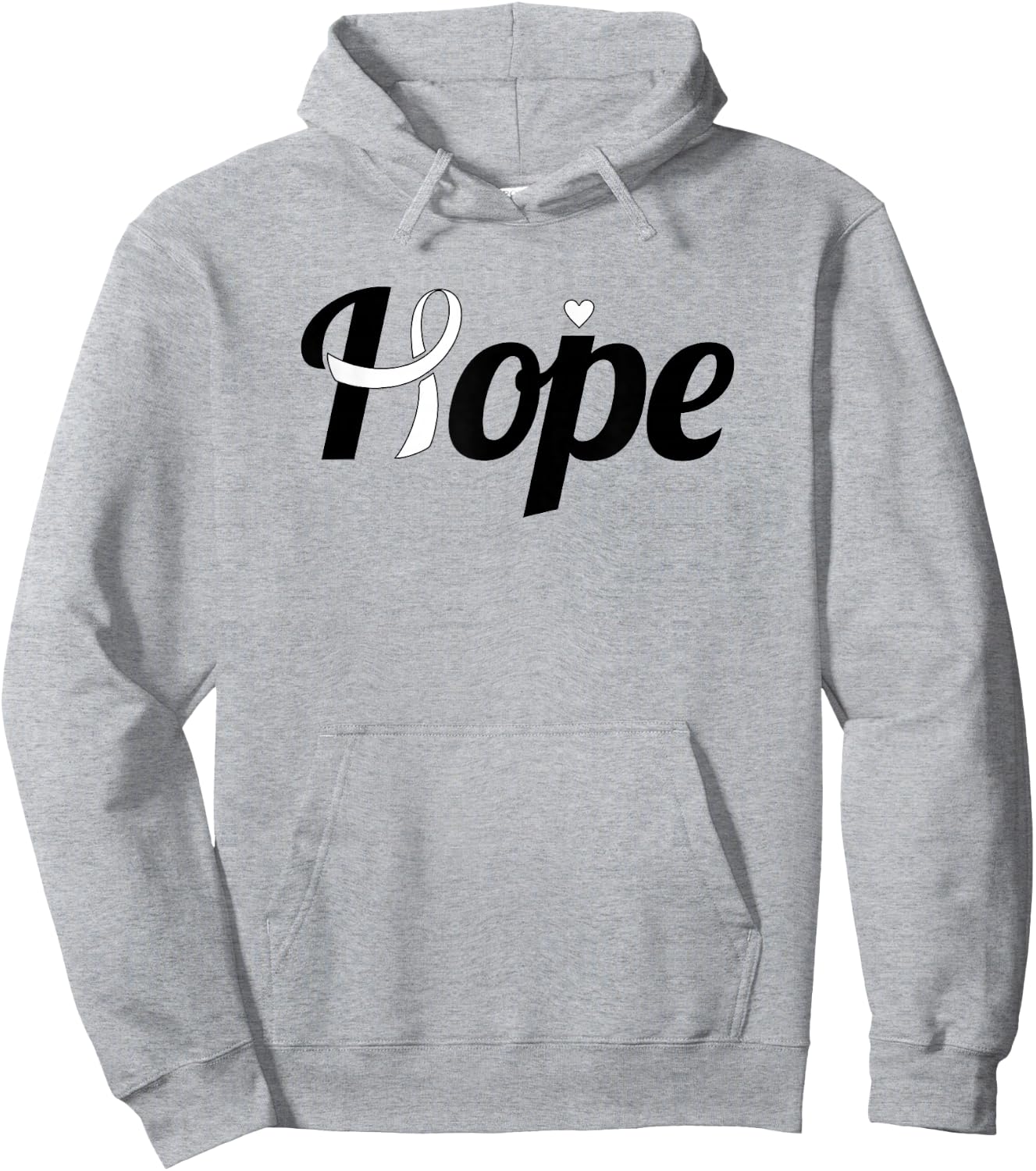 Hope - Lung Cancer Shirt Gift Lung Cancer Support Hoodie - Hoodie | Ash