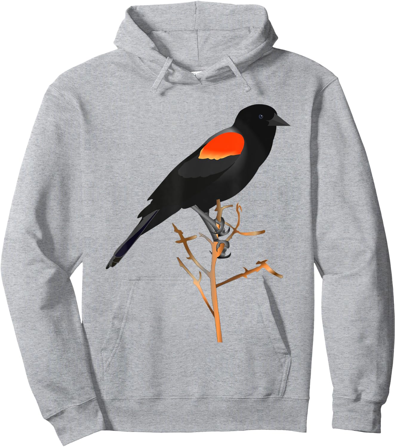 Red-winged blackbird for birdwatchers Hoodie - Hoodie | Ash