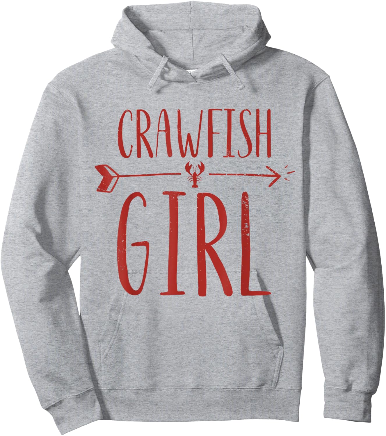 Crawfish Girl Funny Women's Crawfish Boil Party Shirt - Red Hoodie - Hoodie | Ash