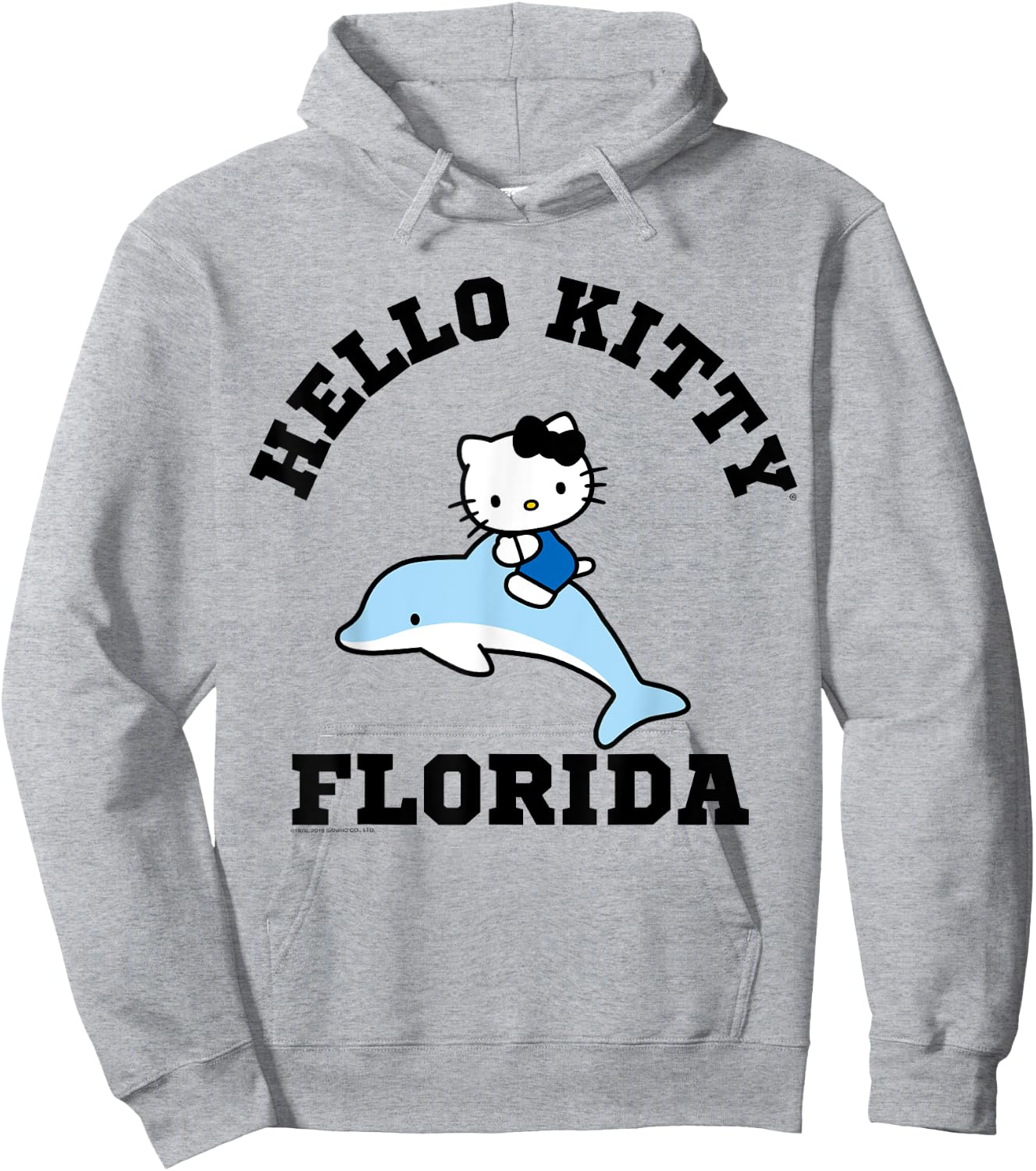 Hello Kitty Florida Dolphin Shirt Hoodie - Hoodie | Ash