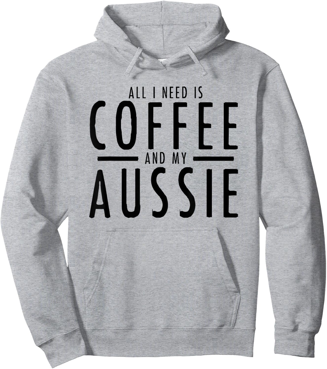 Funny Coffee and Aussies Australian Shepherd Aussie Shepard Hoodie - Hoodie | Ash