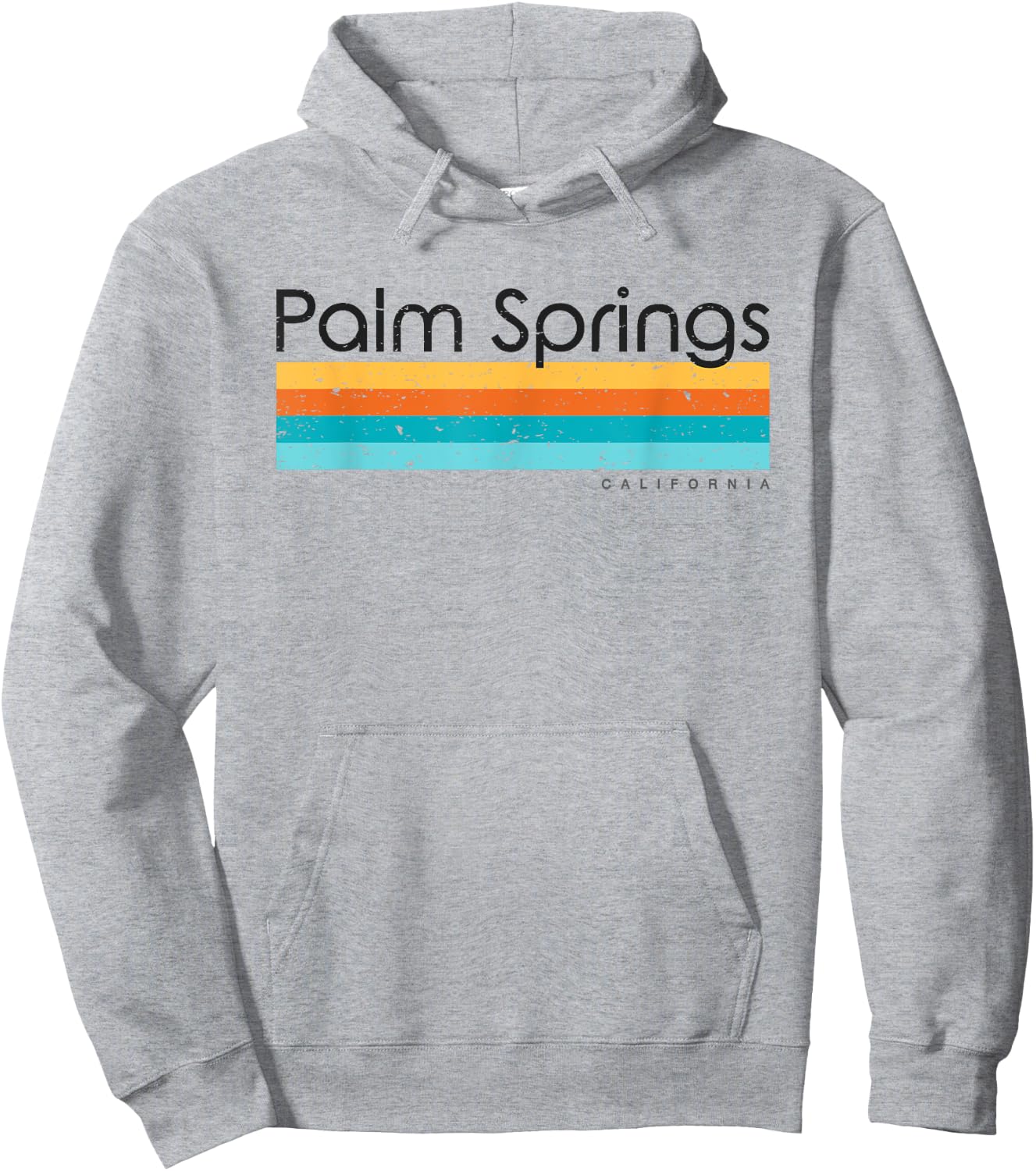 Vintage Palm Springs California CA Retro Design Hoodie - Hoodie | Ash