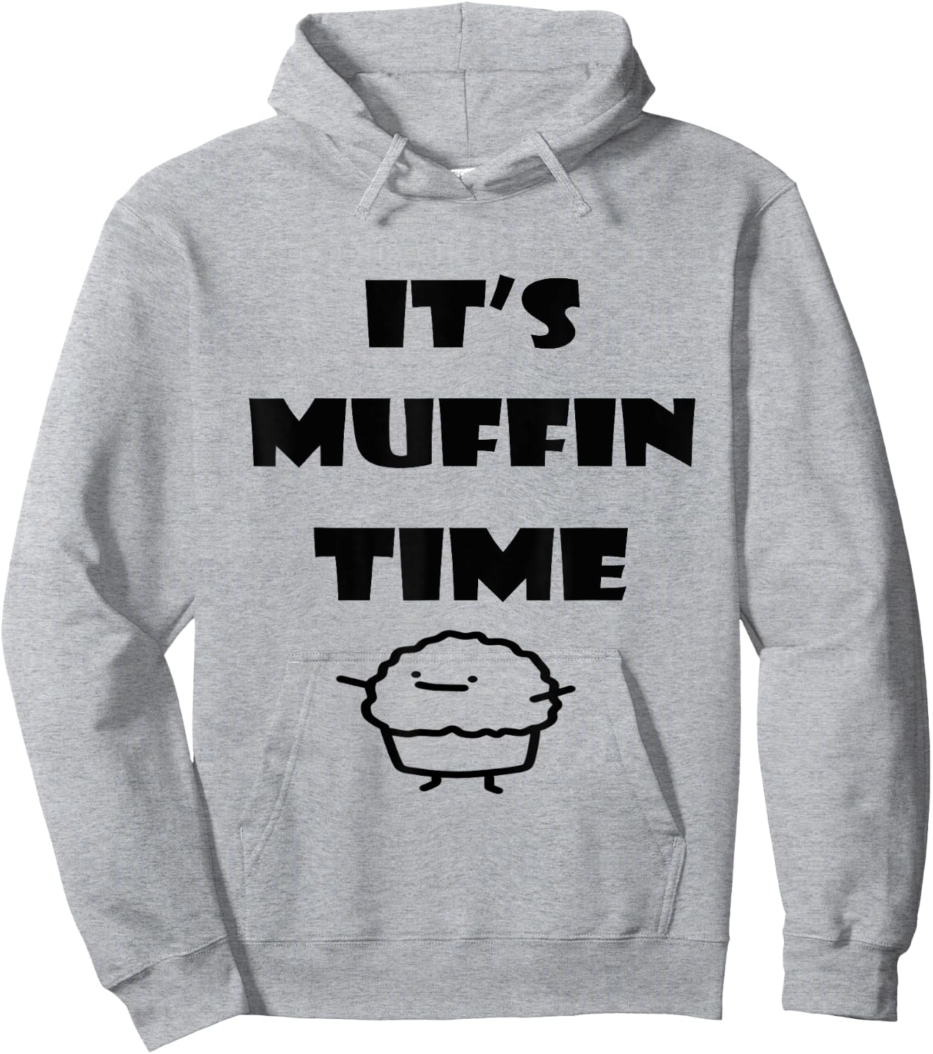 JOY It's Muffin Time - Men's Blue Classic Fit Short Sleeve Hoodie - Hoodie | Ash