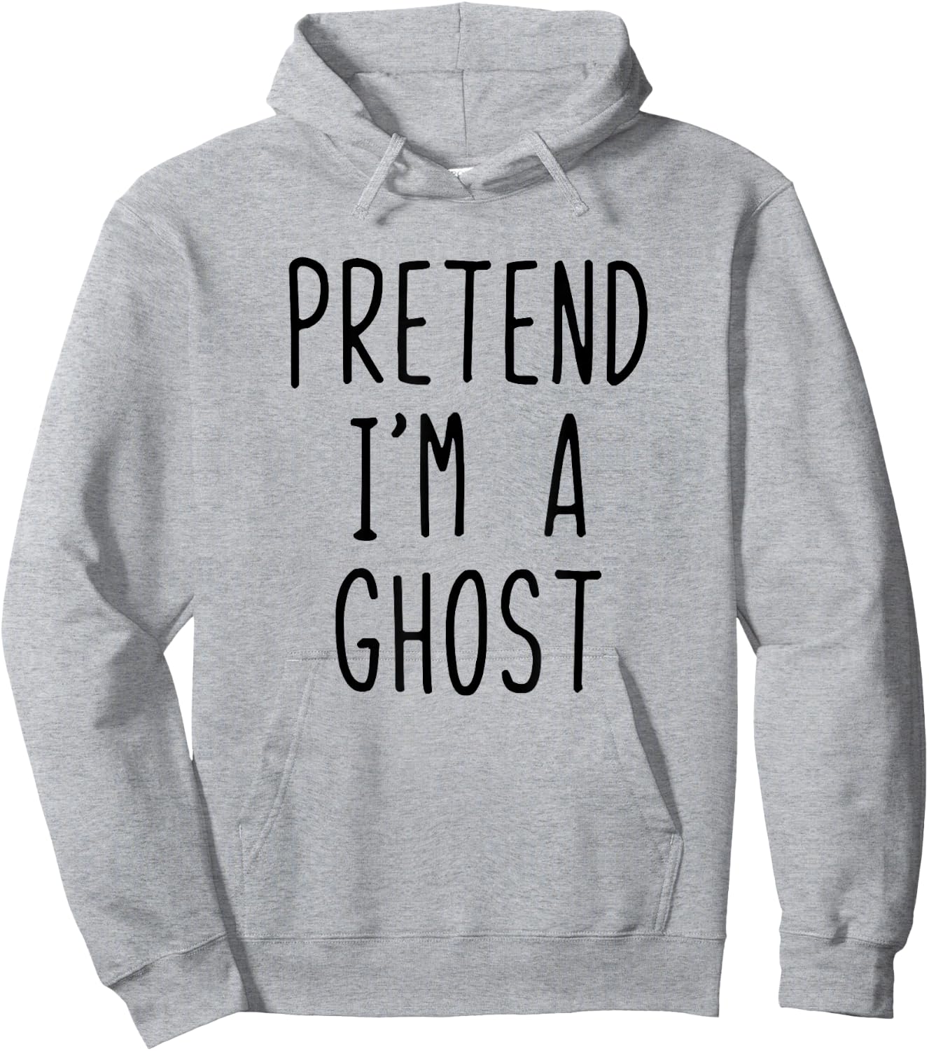 Pretend I'm A Ghost Costume Halloween Funny Lazy Adult Kids Hoodie - Hoodie | Ash
