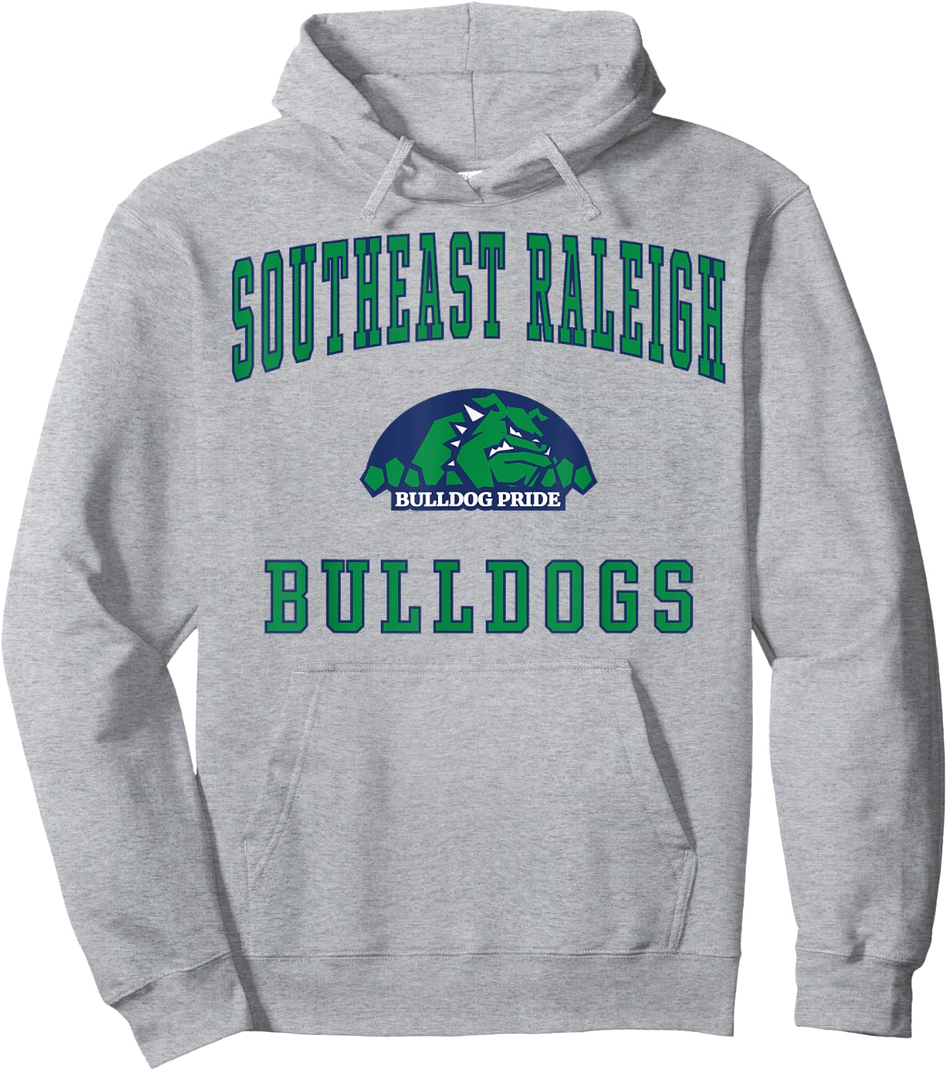 Southeast Raleigh High School Bulldogs Hoodie - Hoodie | Ash