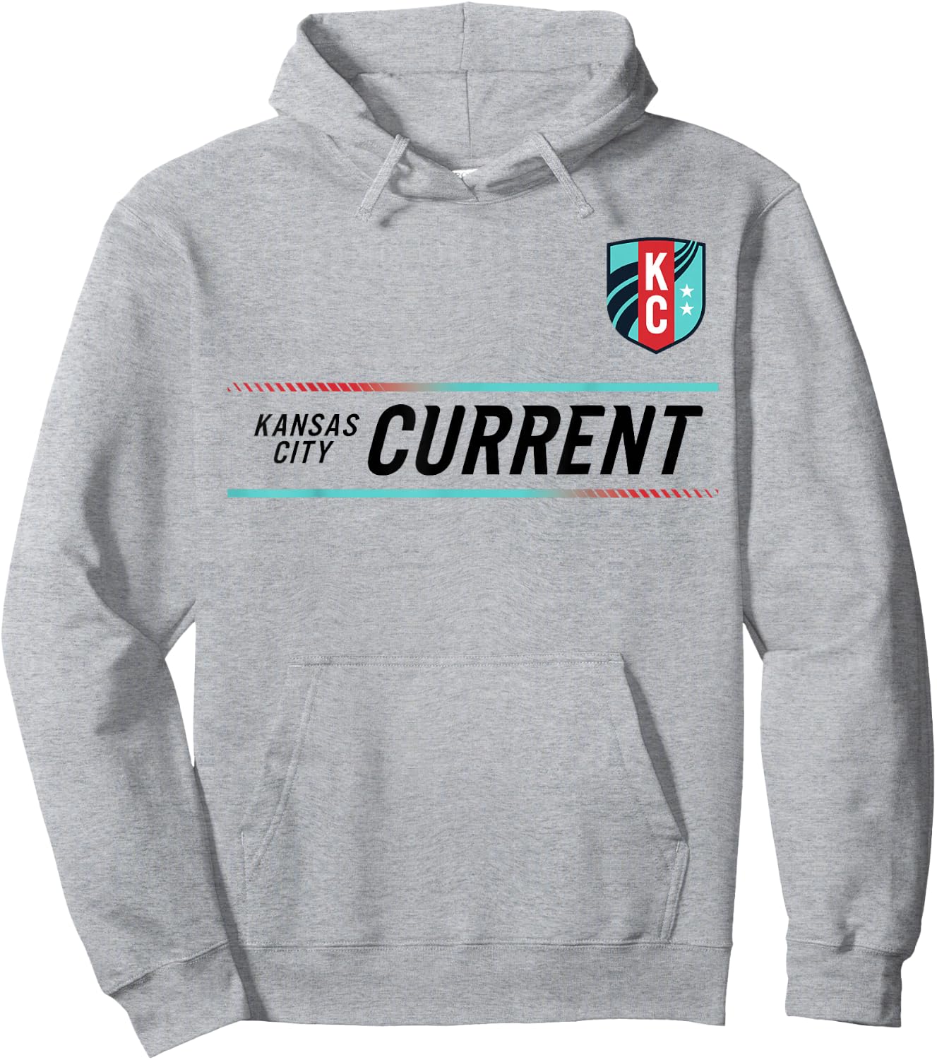 Officially Licensed Kansas City Current Soccer NWSL Apparel Hoodie - Hoodie | Ash