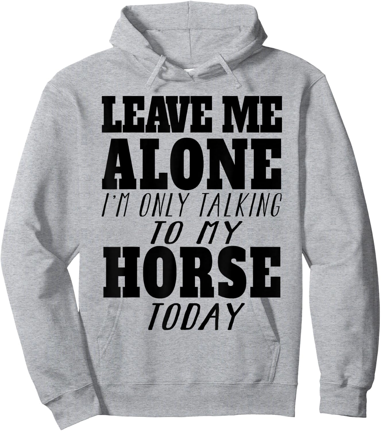 Leave Me Alone, I'm Only Talking To My Horse TOday Hoodie - Hoodie | Ash
