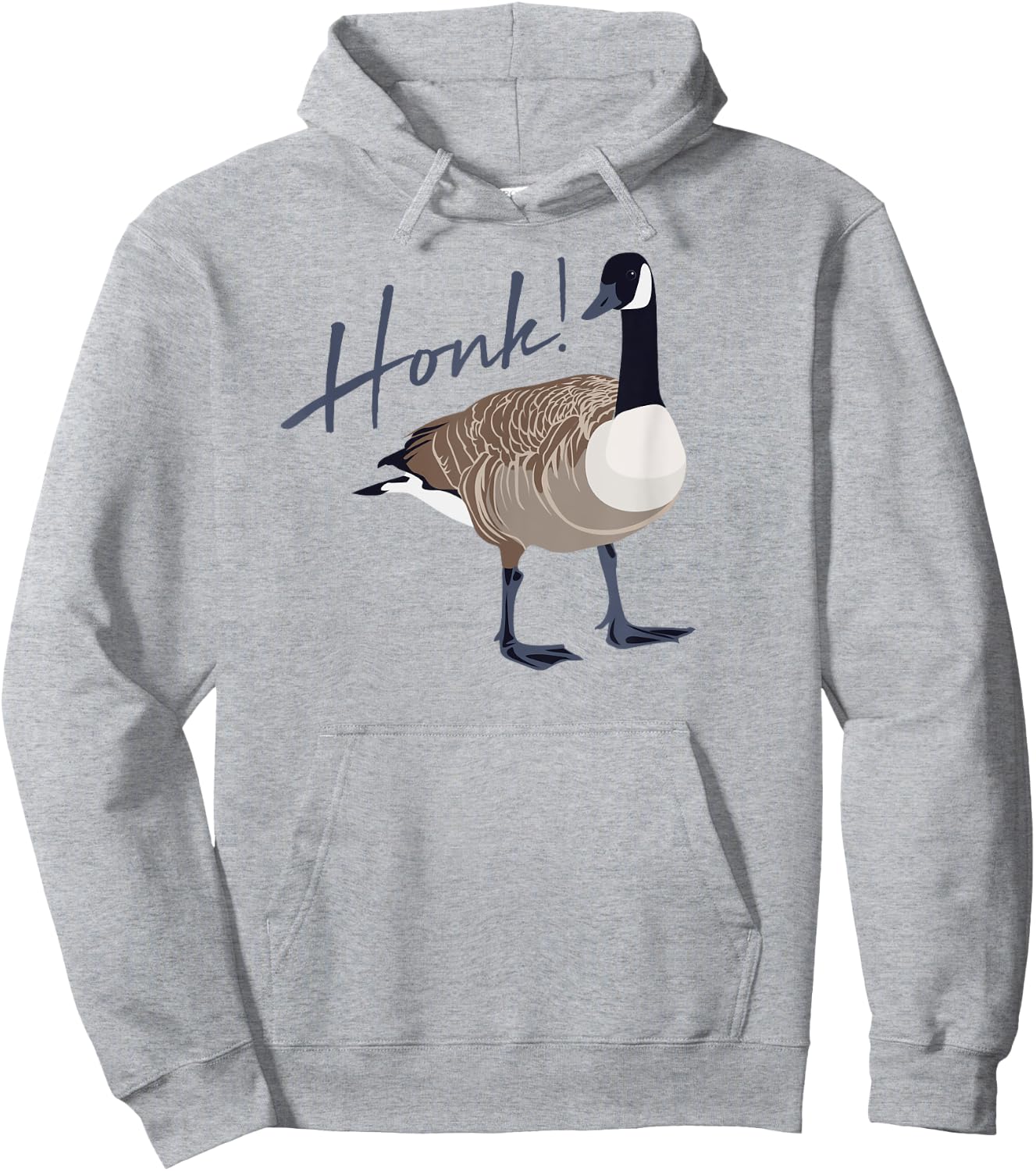 Canadian Goose Honk Funny Cute Bird Hunter Gift Animal Hoodie - Hoodie | Ash