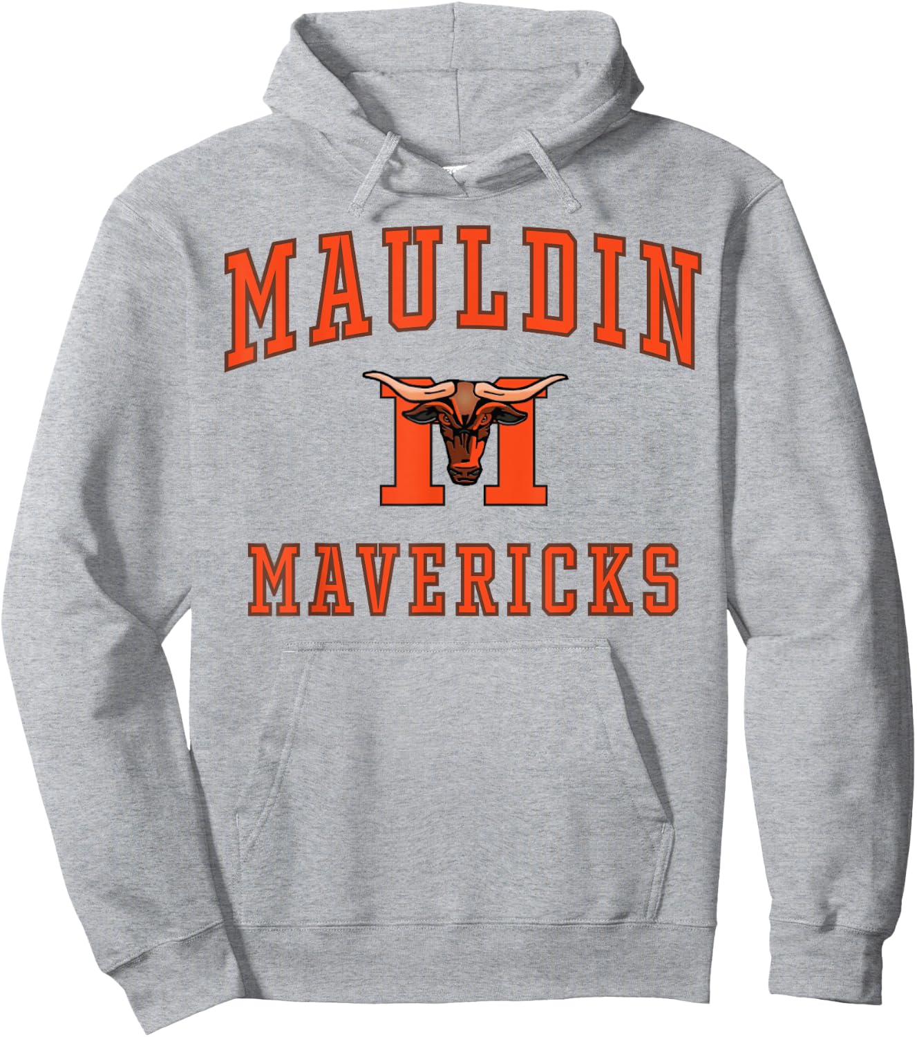 Mauldin High School Mavericks C1 Hoodie - Hoodie | Ash