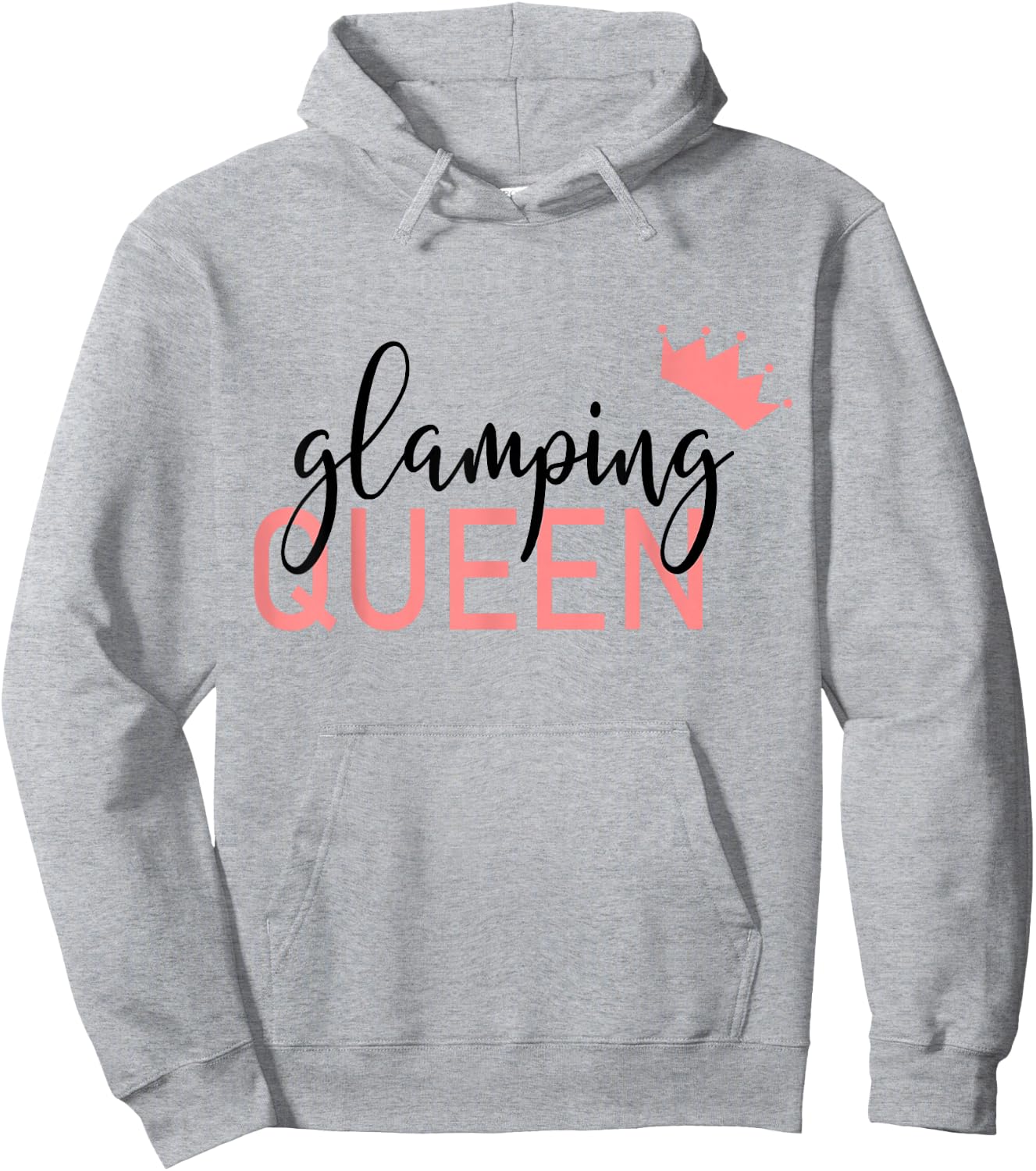Female Glamper Glamping Queen Hoodie - Hoodie | Ash