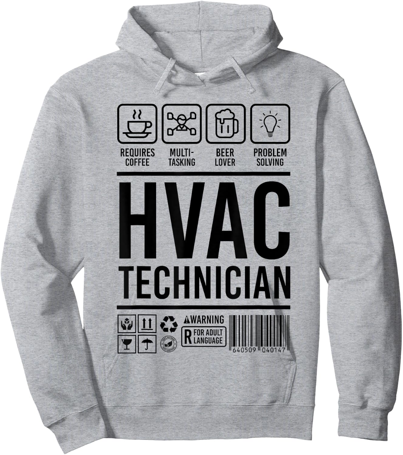 HVAC Technician Shirt | Cute Maintenance HVAC Gift Hoodie - Hoodie | Ash