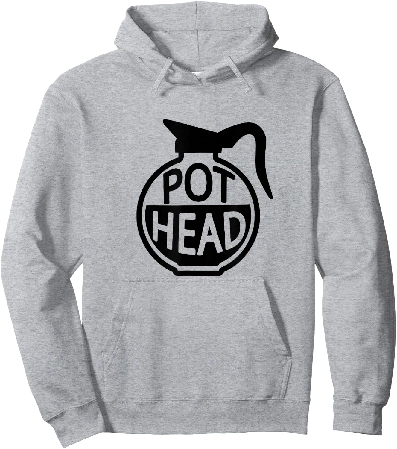 Funny Coffee Head Caffeine Addicted Pot Head Gifts Hoodie - Hoodie | Ash