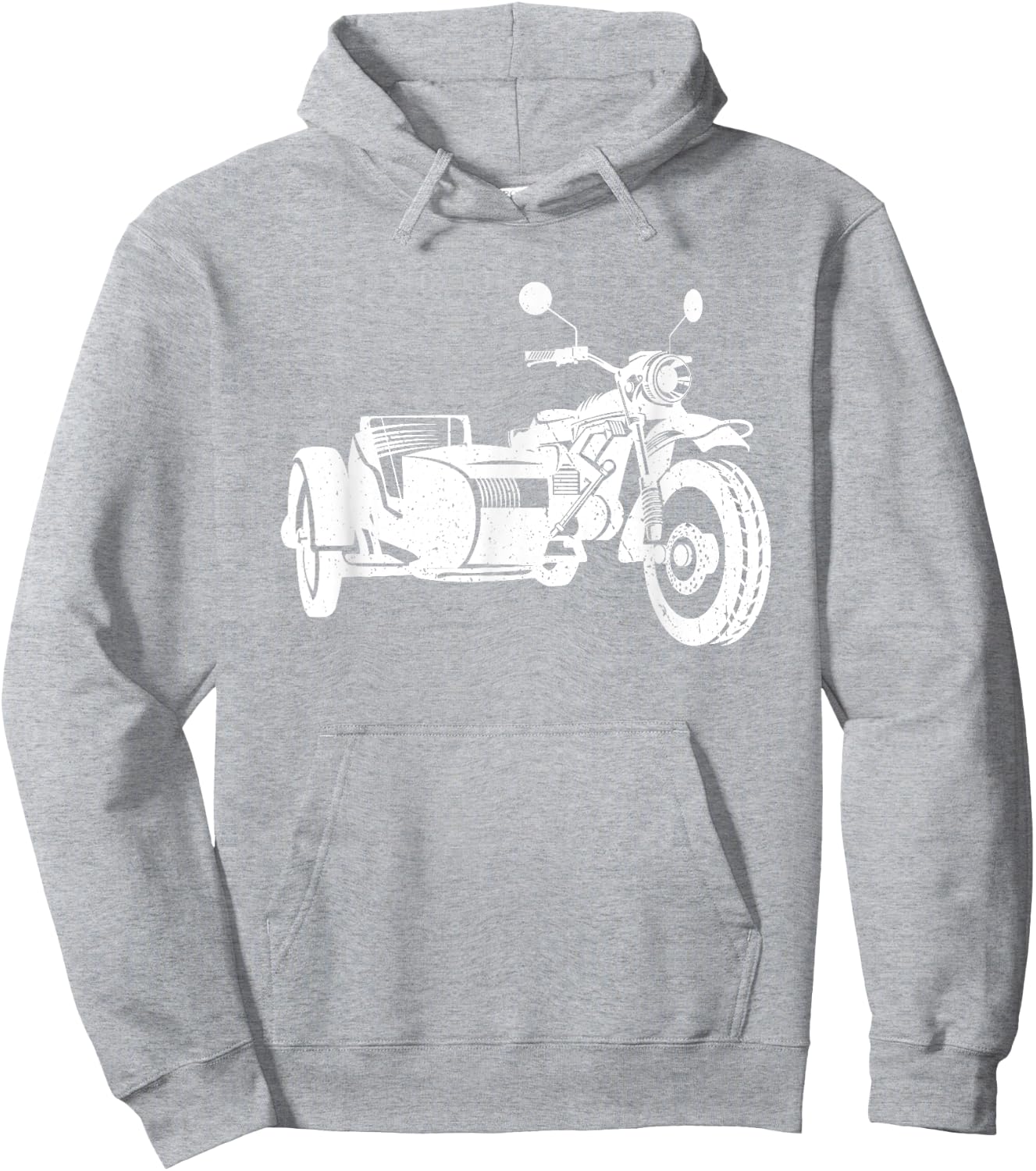 Sidecar Motorcycle Shirt | Vintage 3-Wheel Motorbike Hoodie - Hoodie | Ash