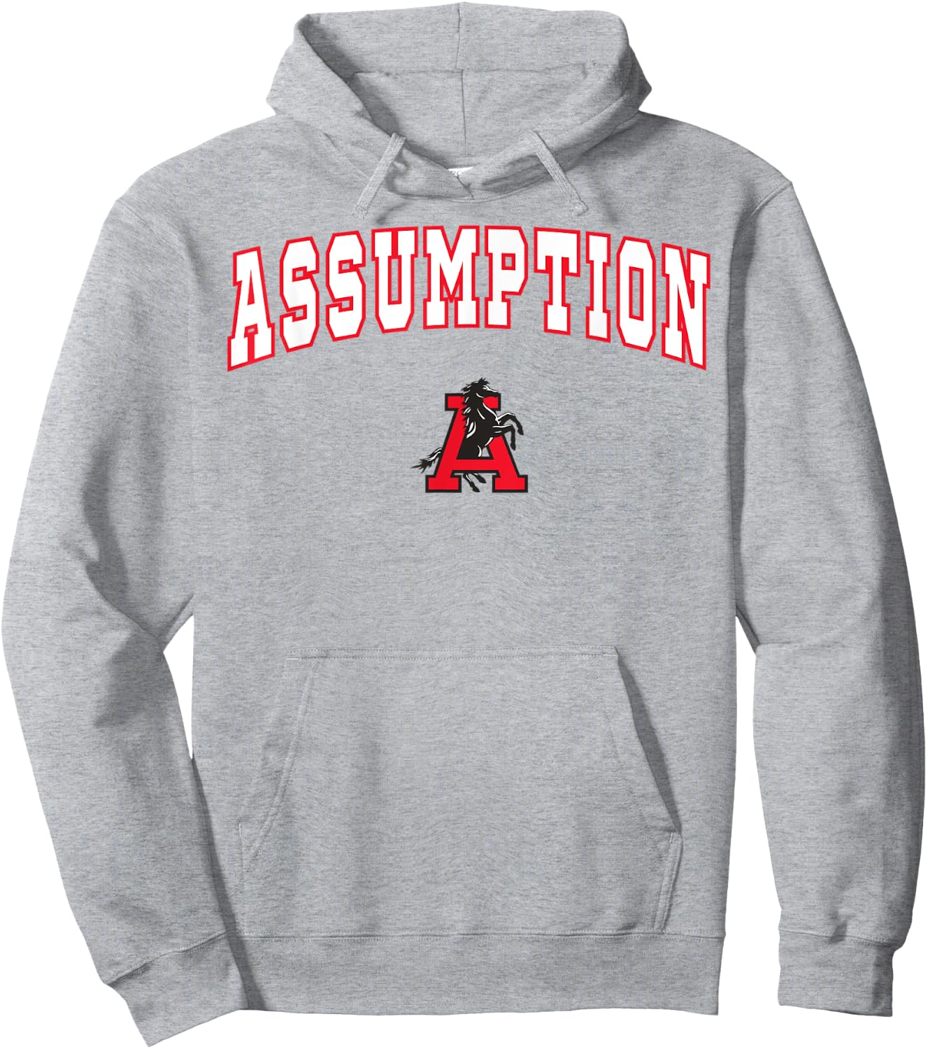 Assumption High School Mustangs C2 Hoodie - Hoodie | Ash