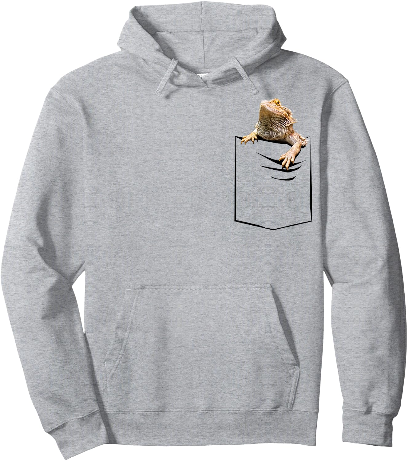 Funny Bearded Dragon In The Pocket Pogona Reptile Youth Hoodie - Hoodie | Ash