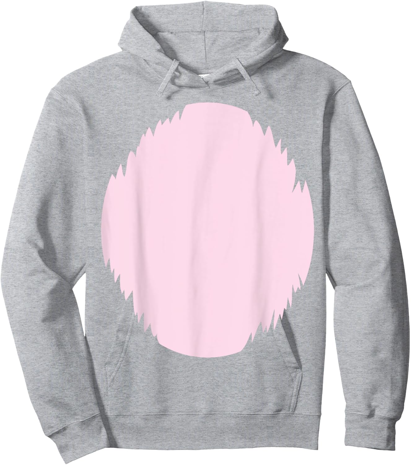 Cute Easter Bunny Costume Pink White Belly Dress Up Shirt Hoodie - Hoodie | Ash