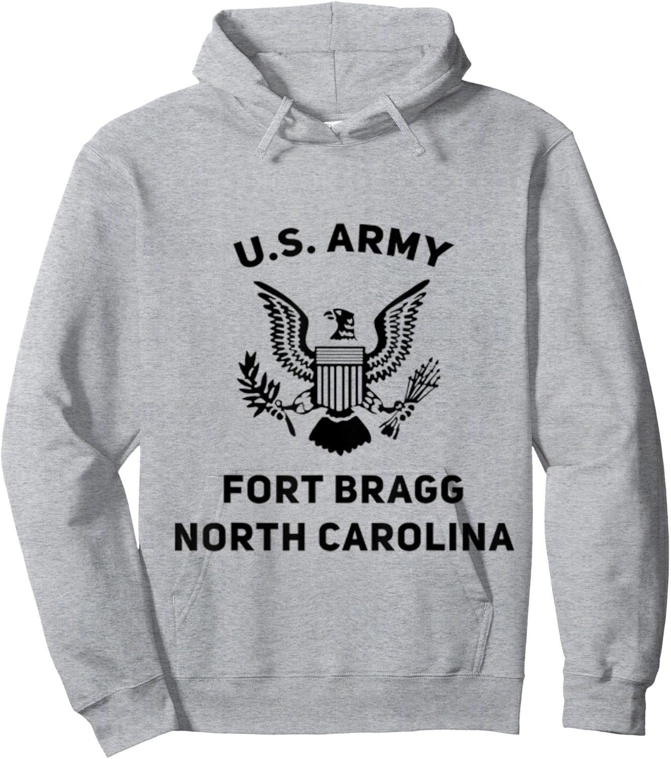 U.S Army Fort Bragg North Carolina Support Hoodie - Hoodie | Ash