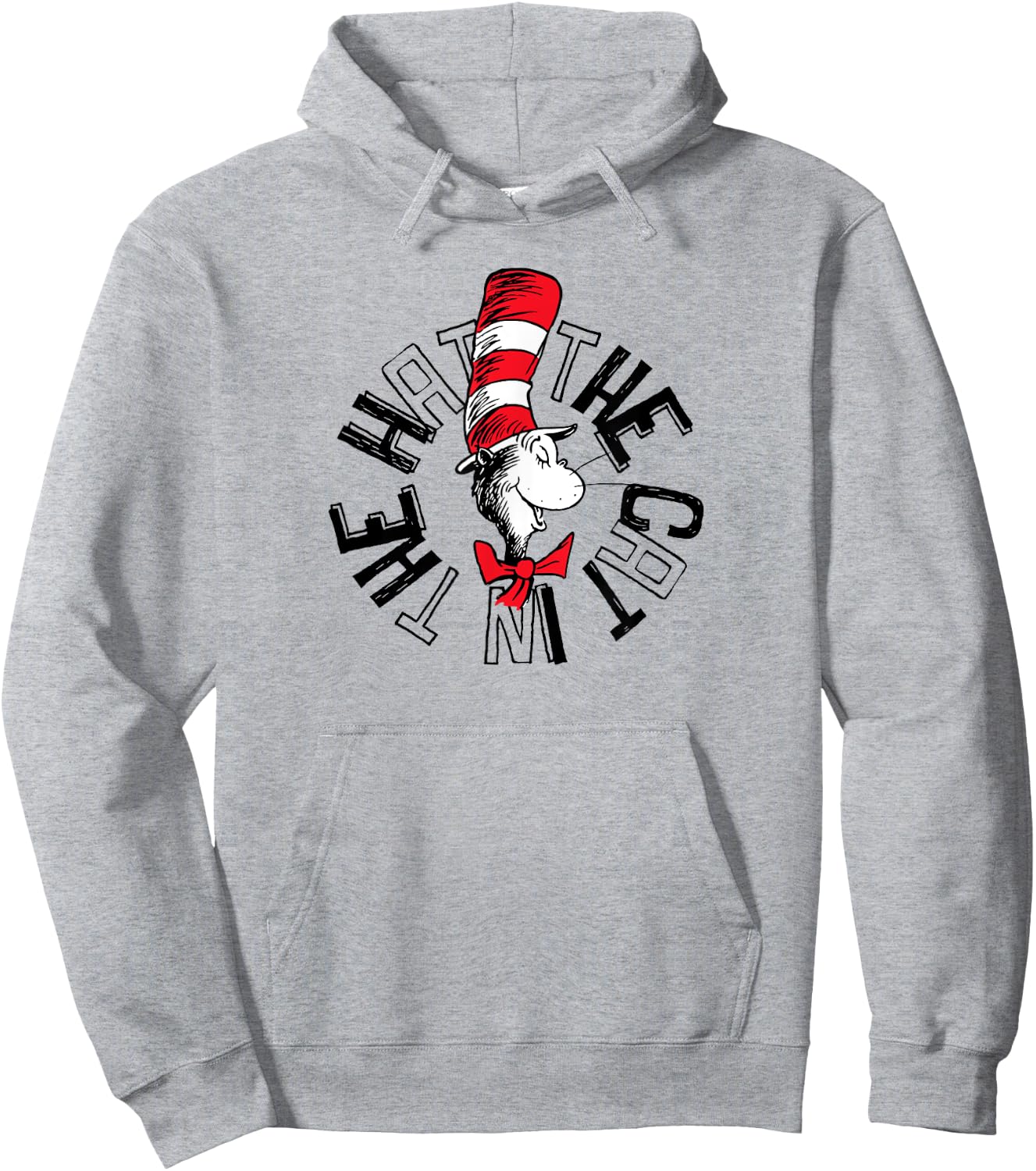 Dr. Seuss The Cat in the Hat Circle Hoodie - Hoodie | Ash