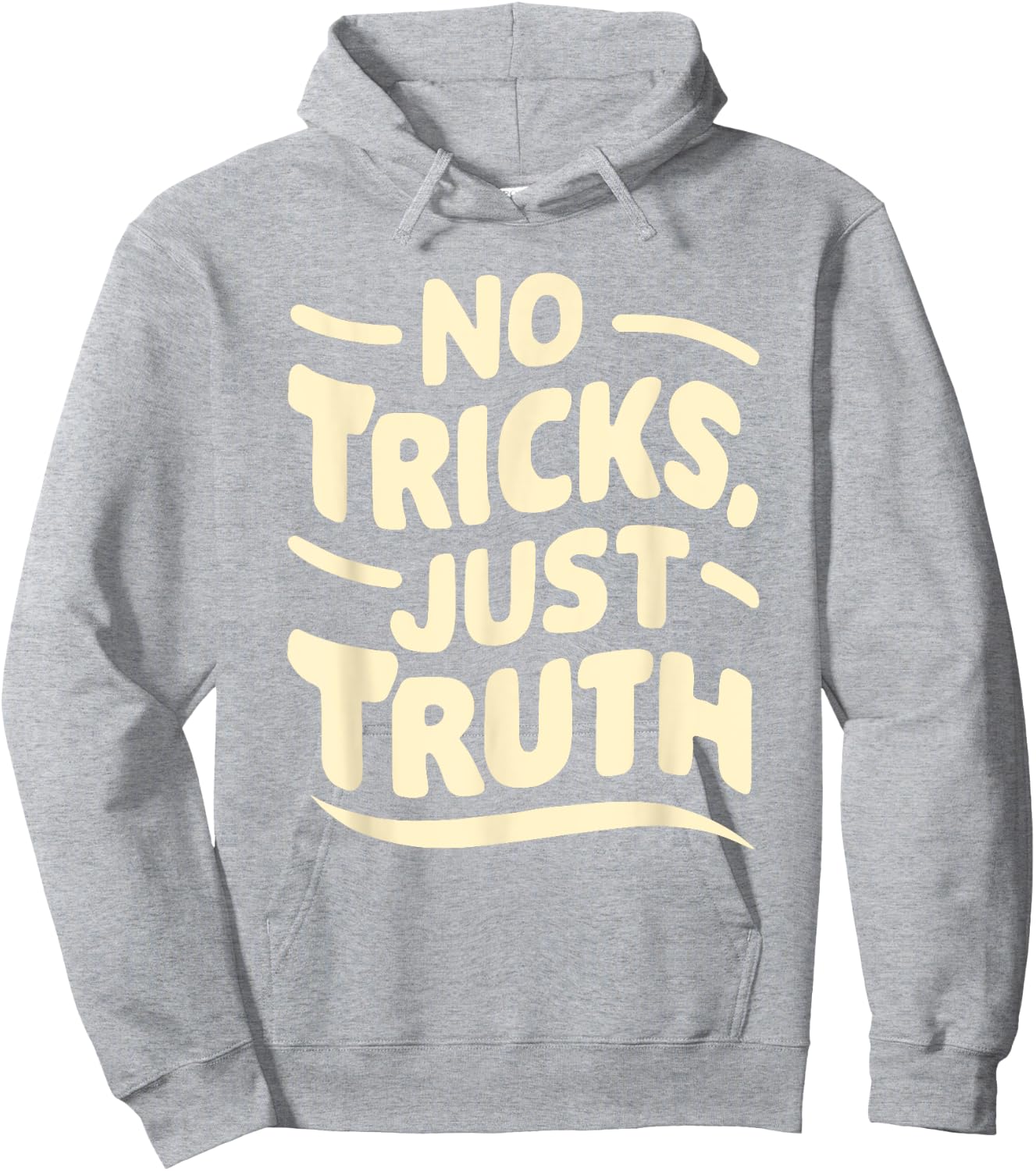 No Tricks, Just Truth Christian Statement Anti Halloween Hoodie - Hoodie | Ash