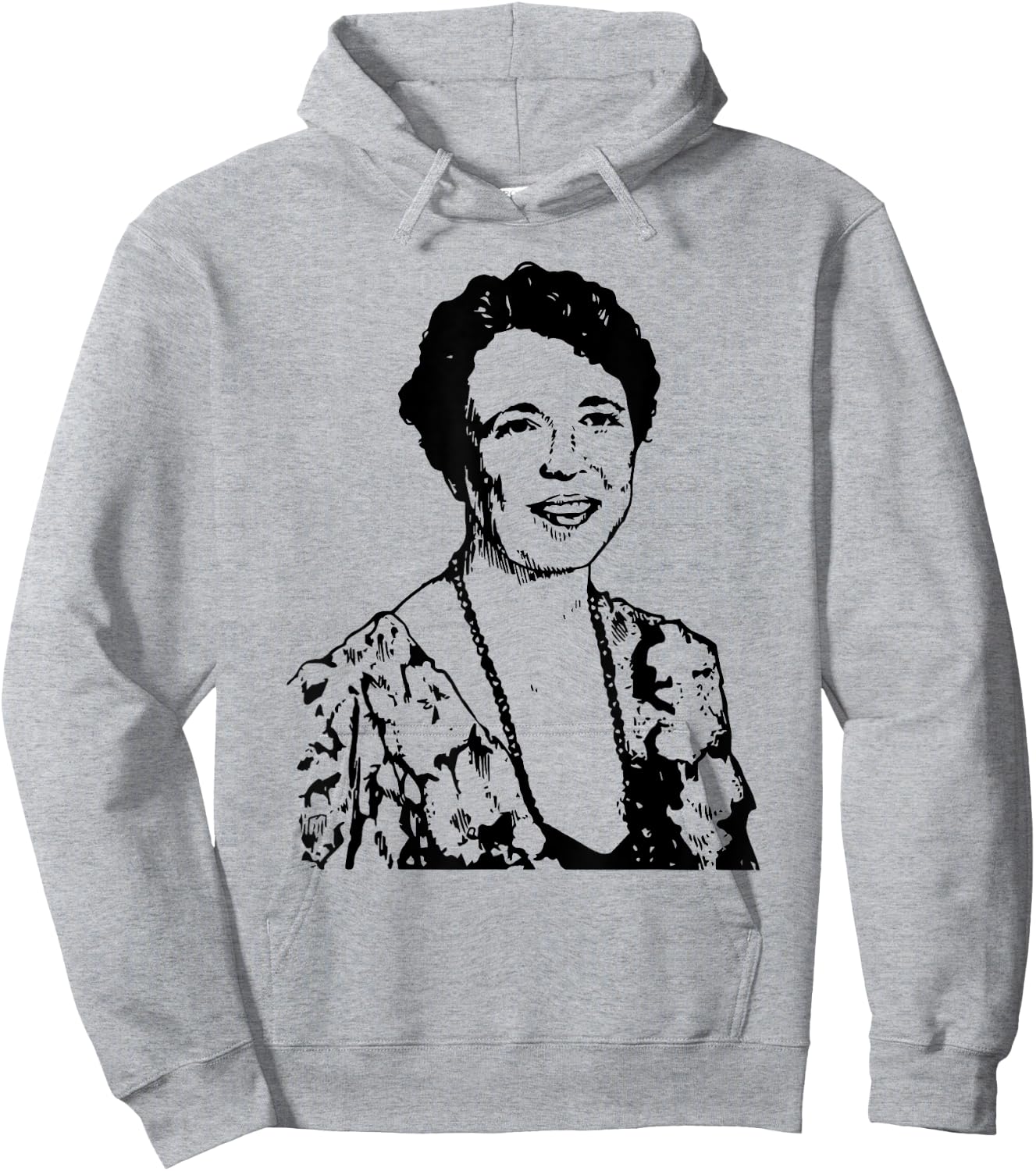Eleanor Roosevelt Portrait Gift Hoodie - Hoodie | Ash