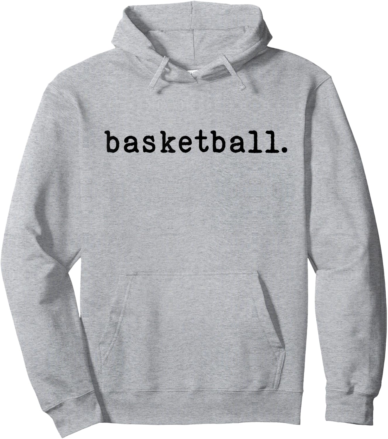Basketball Enthusiast Minimalist Sports Hoodie - Hoodie | Ash