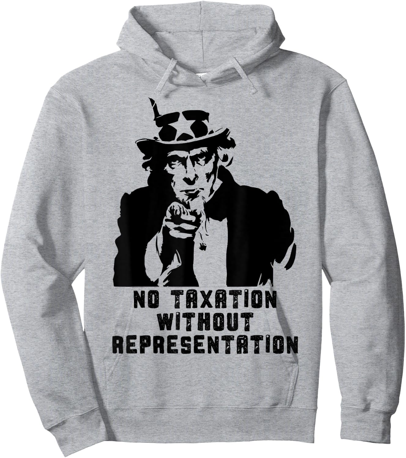 No Taxation Without Representation Political Protest Hoodie - Hoodie | Ash