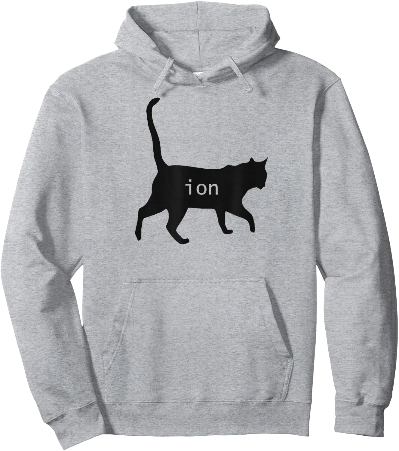 Cation Joke Cute Science Cat Funny Chemistry Teacher Gift Hoodie - Hoodie | Ash