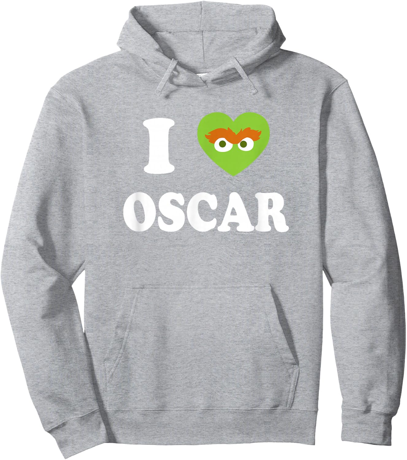 Sesame Street I Heart Oscar The Grouch Hoodie - Hoodie | Ash