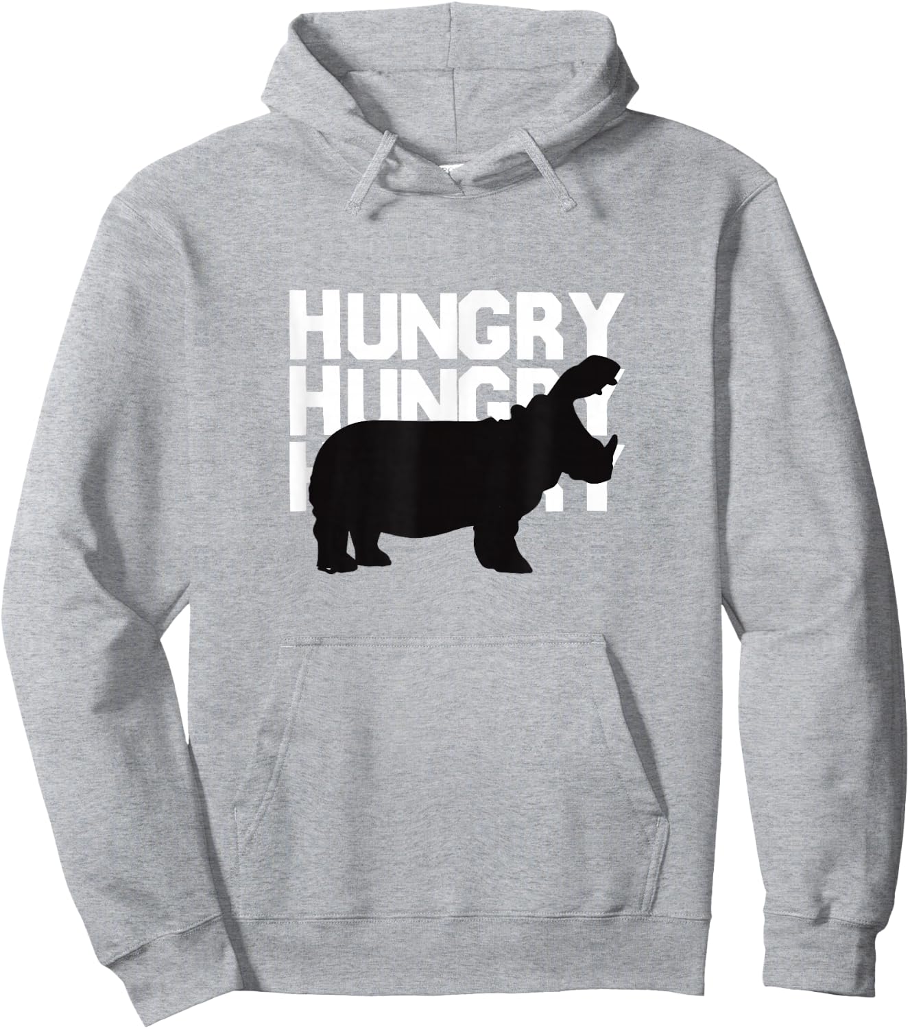 So Hungry Hippo T-shrits Funny Cute Hippopotamus Hipo Hoodie - Hoodie | Ash
