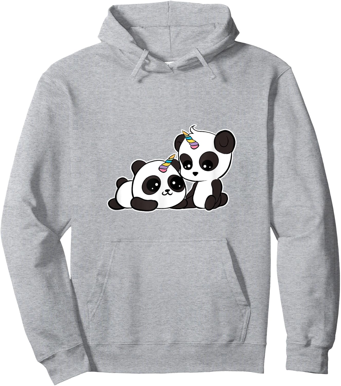 Kawaii Panda Unicorn Pandacorn Lover Hoodie - Hoodie | Ash