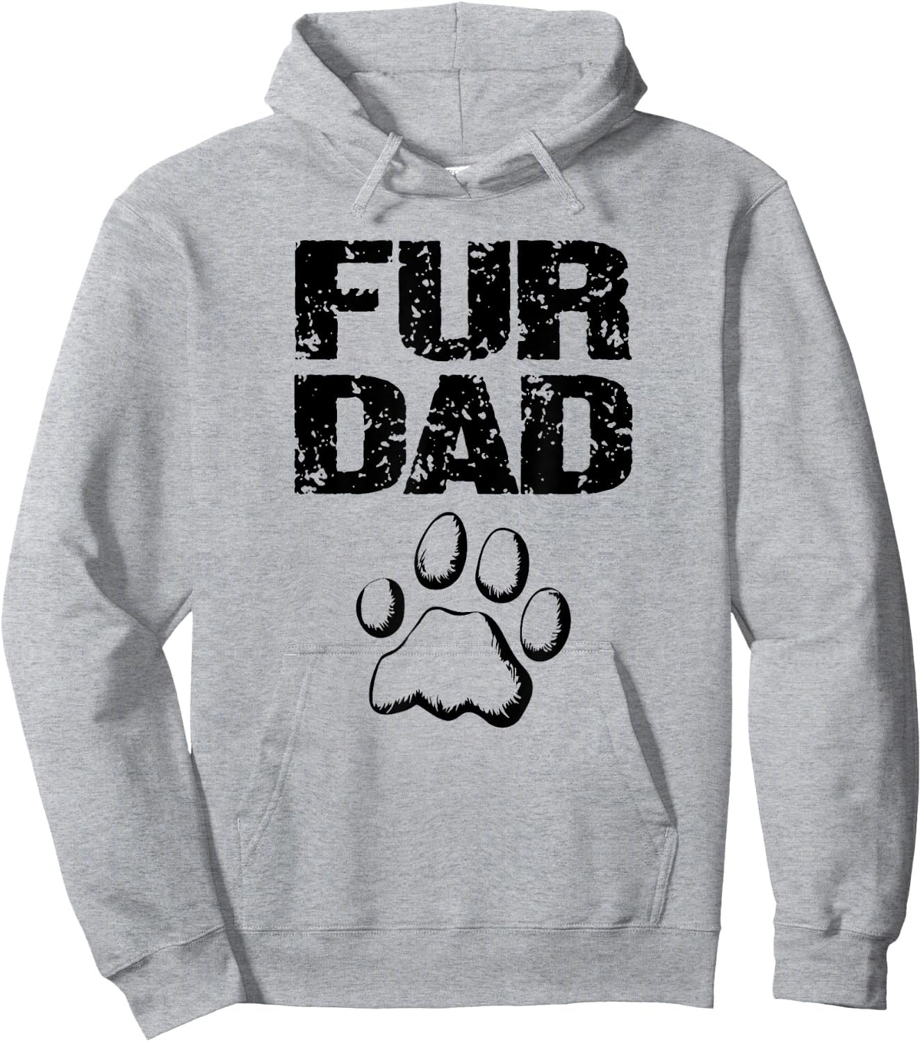 Doggy Loving Fur Dad Fathers Day Hoodie - Hoodie | Ash