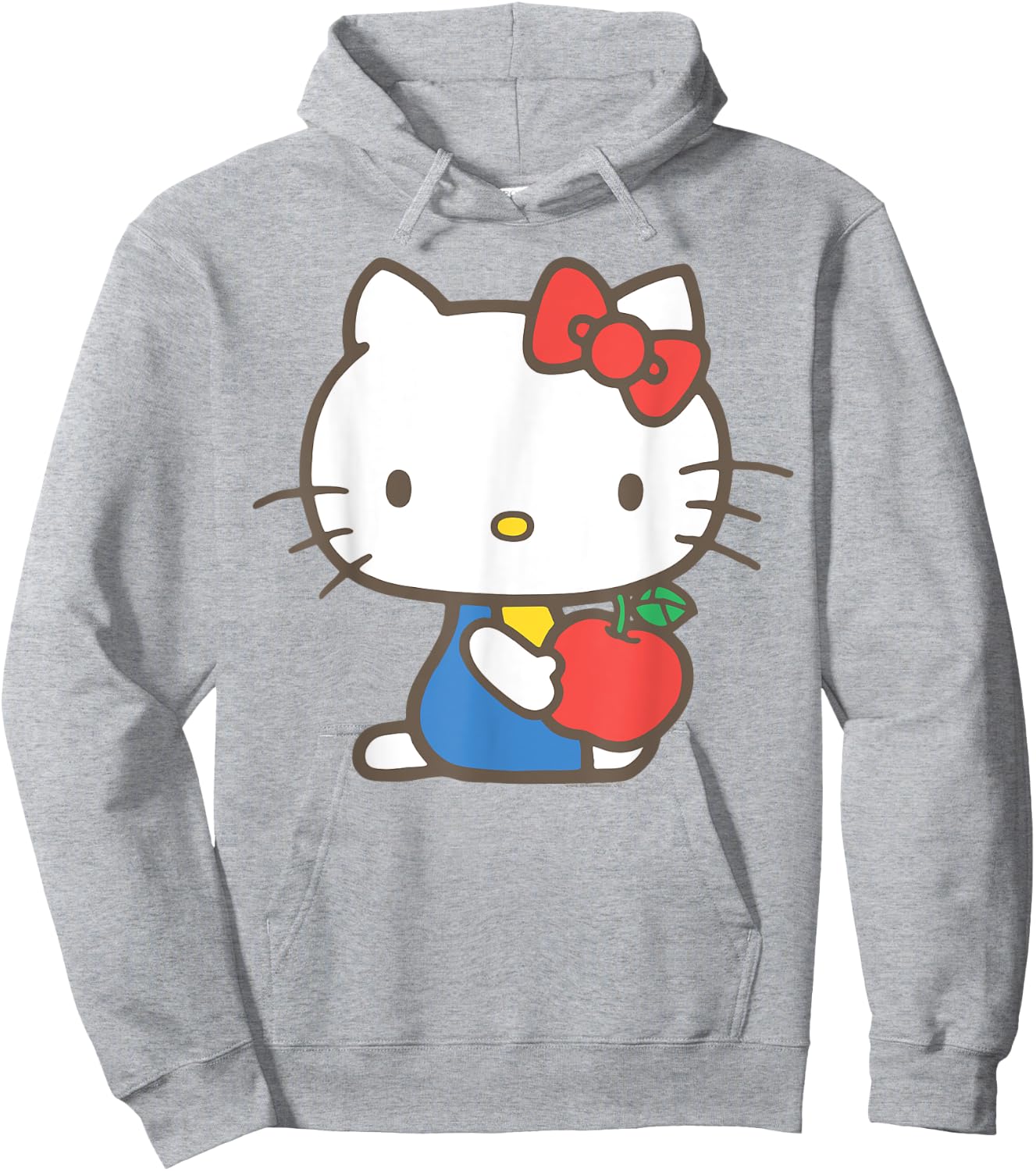 Hello Kitty Retro Apple Design Shirt Hoodie - Hoodie | Ash