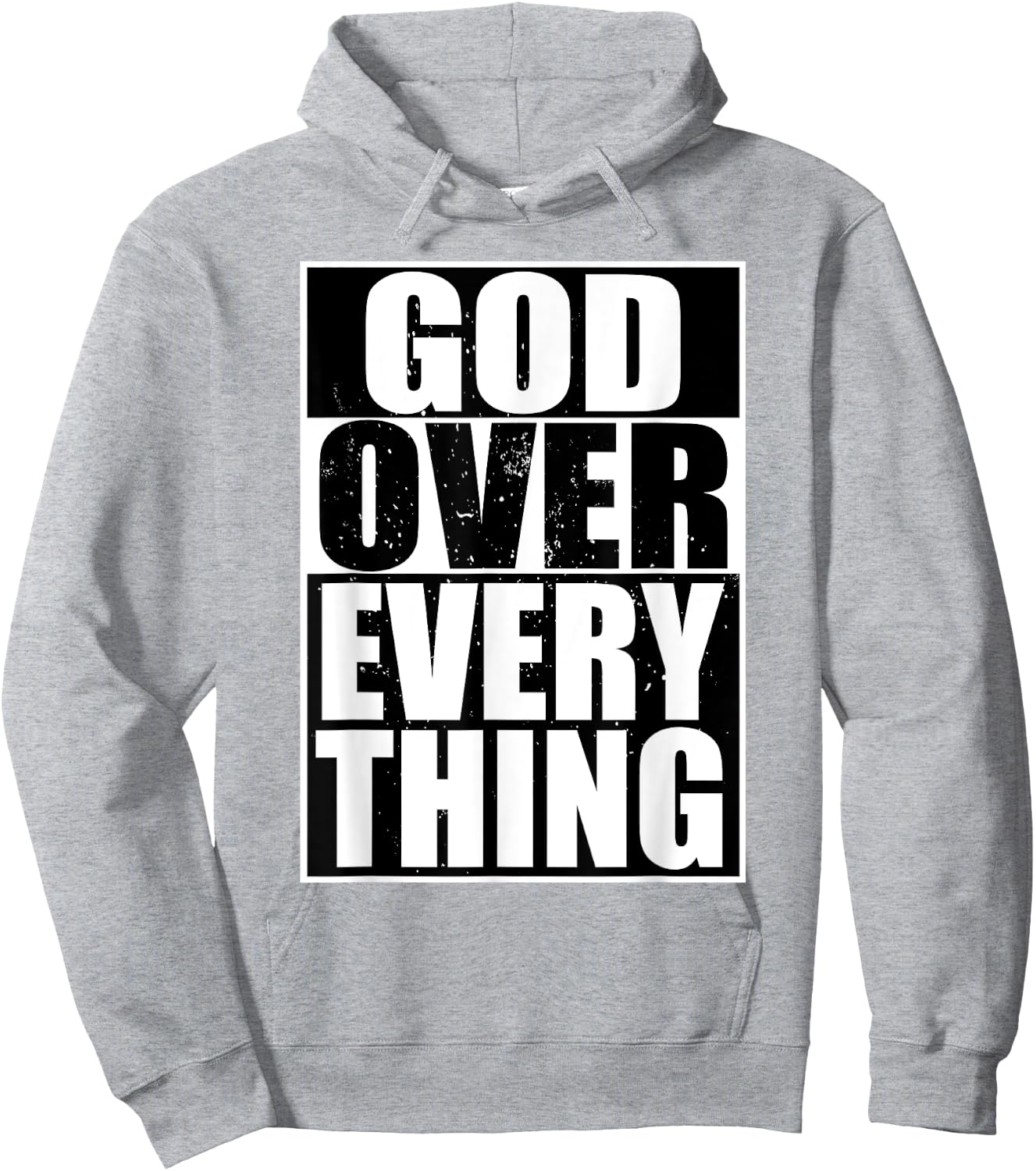 God Over Everything Cool Christian Gifts Shirt Hoodie - Hoodie | Ash