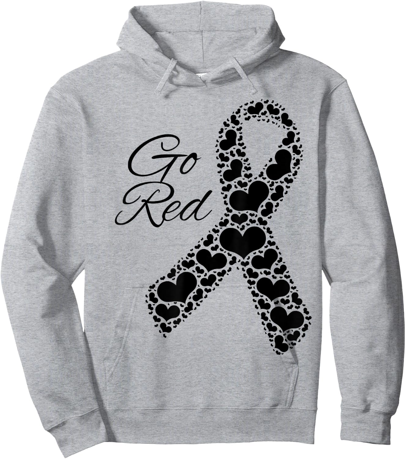 Heart Health Month February Heart Health American Hoodie - Hoodie | Ash