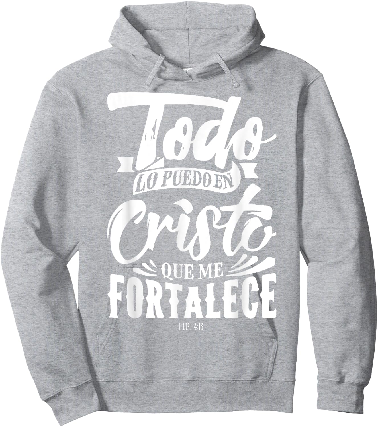 Bible Message Christian God in Spanish Cristianos Hoodie - Hoodie | Ash