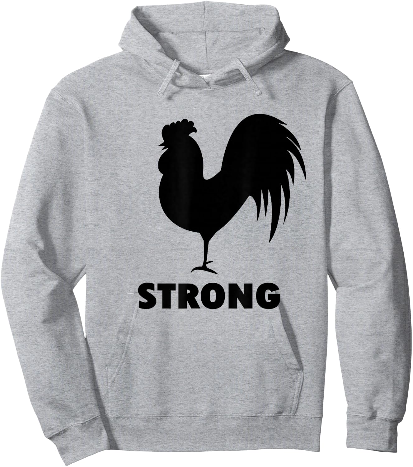 Cock Strong Gym for Weightlifters and bodybuilders Hoodie - Hoodie | Ash