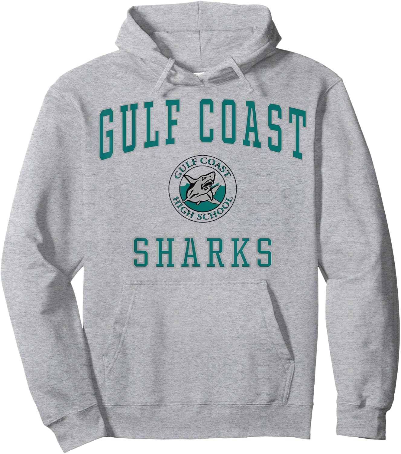Gulf Coast High School Sharks C1 Hoodie - Hoodie | Ash