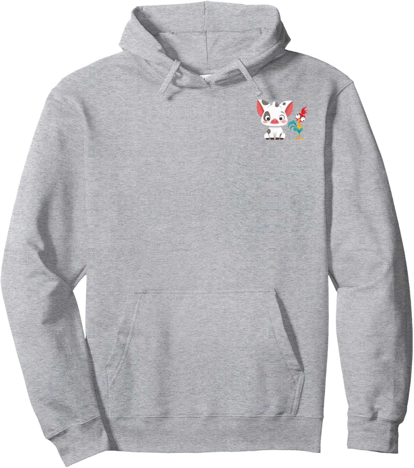 Disney Moana HEI HEI & Pua Cute Duo Left Chest Icons Hoodie - Hoodie | Ash