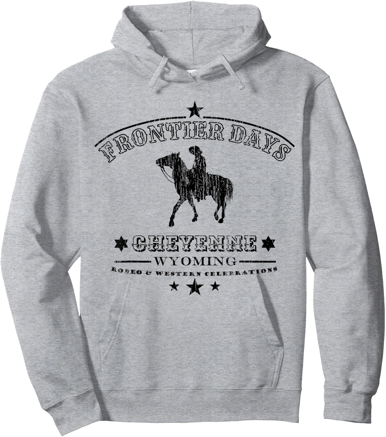 Frontier Days Rodeo Wild Western Cheyenne Wyoming Hoodie - Hoodie | Ash