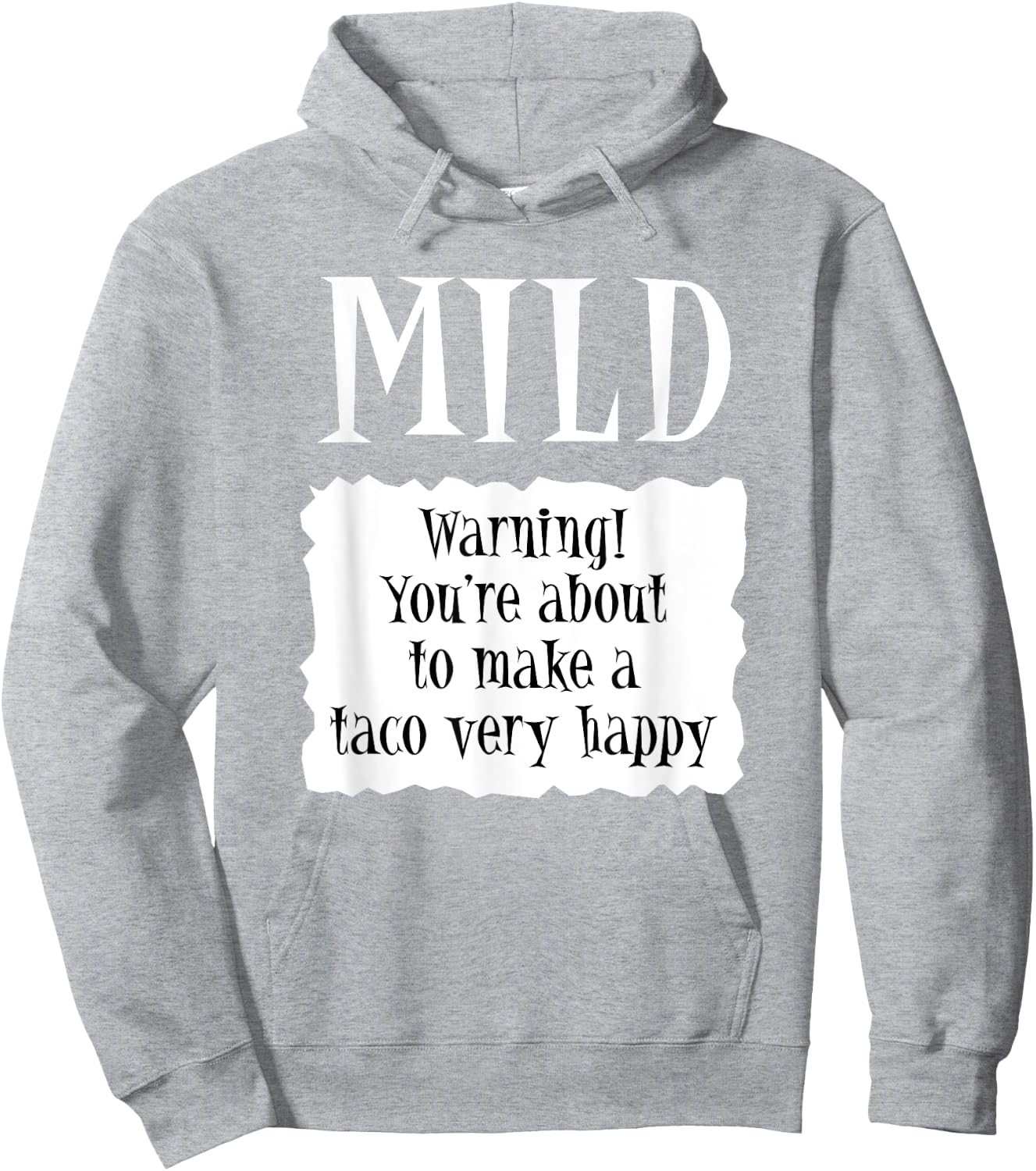 MILD - Hot Packet Halloween Taco Costume Hoodie - Hoodie | Ash