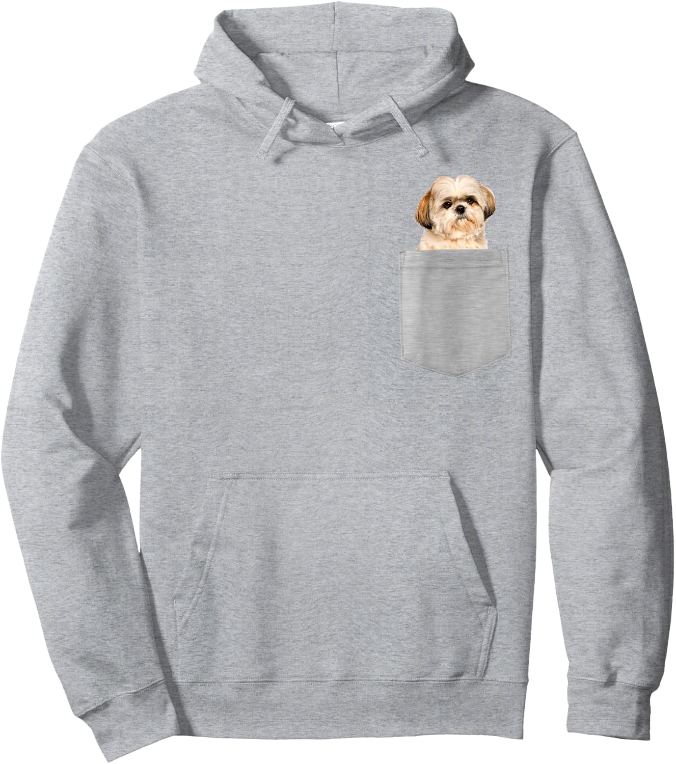 Dog in Your Pocket Shih Tzu Hoodie - Hoodie | Ash
