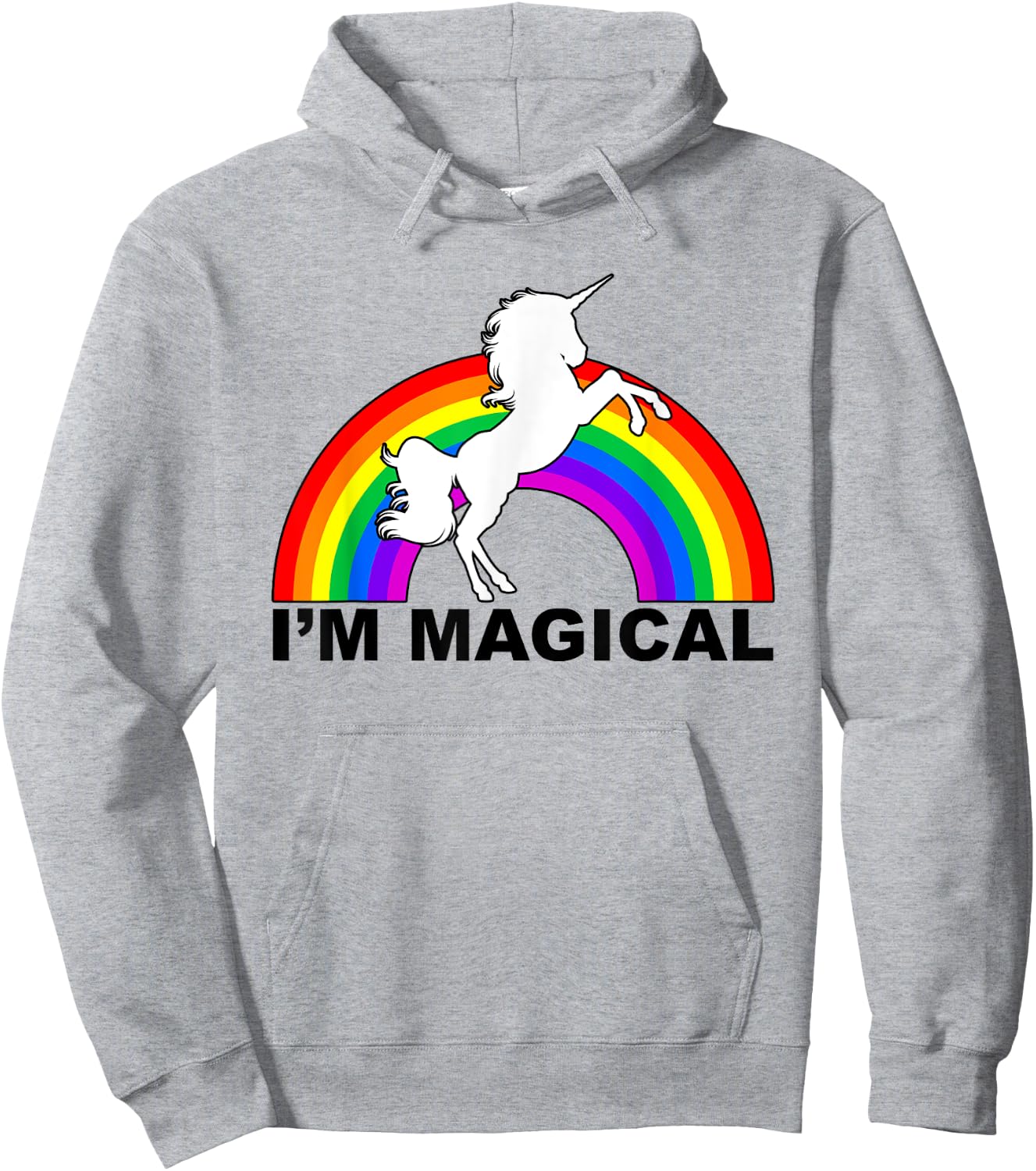 I'm Magical Unicorn Rainbow Hoodie - Hoodie | Ash