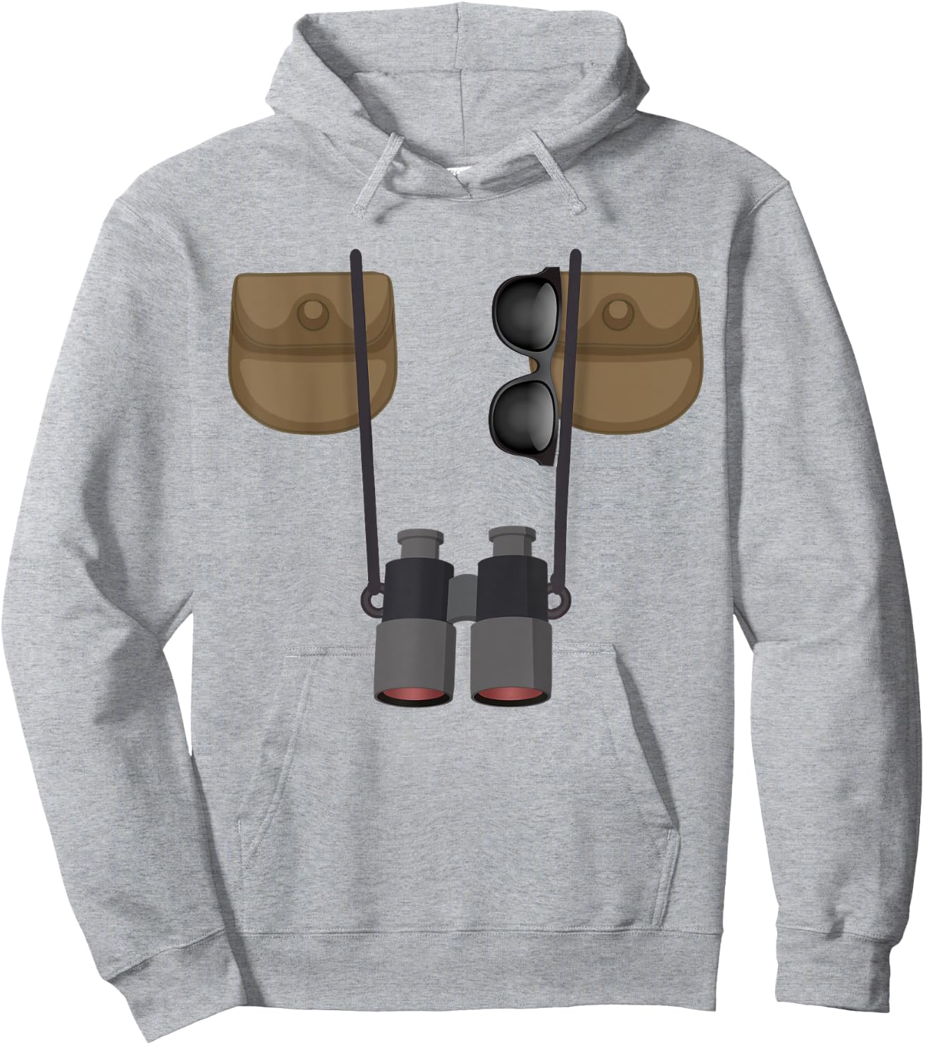 Birdwatcher Ornithologist Jungle Safari Explorer Costume Hoodie - Hoodie | Ash