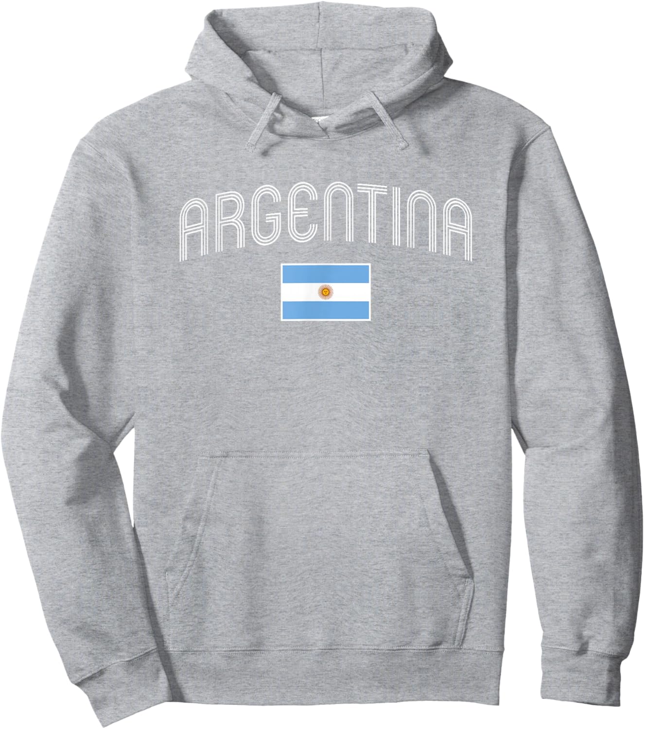 Argentina Flag Argentinian Sun Sol de Mayo Vintage Throwback Hoodie - Hoodie | Ash
