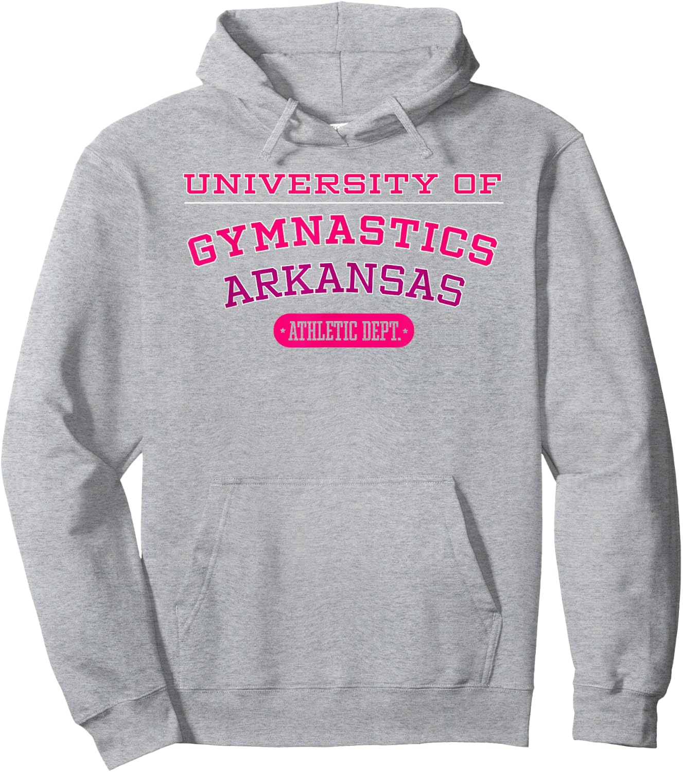 University of Gymnastics ARKANSAS Athletic Dept. Hoodie - Hoodie | Ash