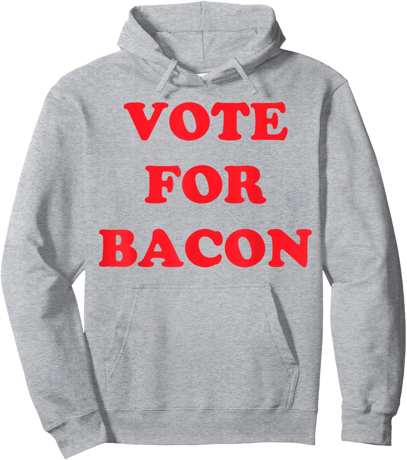 Vote Bacon Funny Political Hoodie - Hoodie | Ash