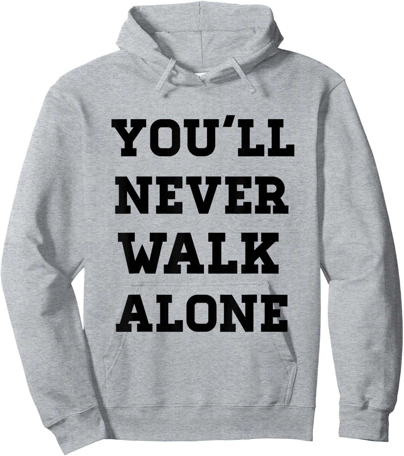 Freedom You'll Never Walk Alone Liverpool -Adults Grey Hoodie - Hoodie | Ash