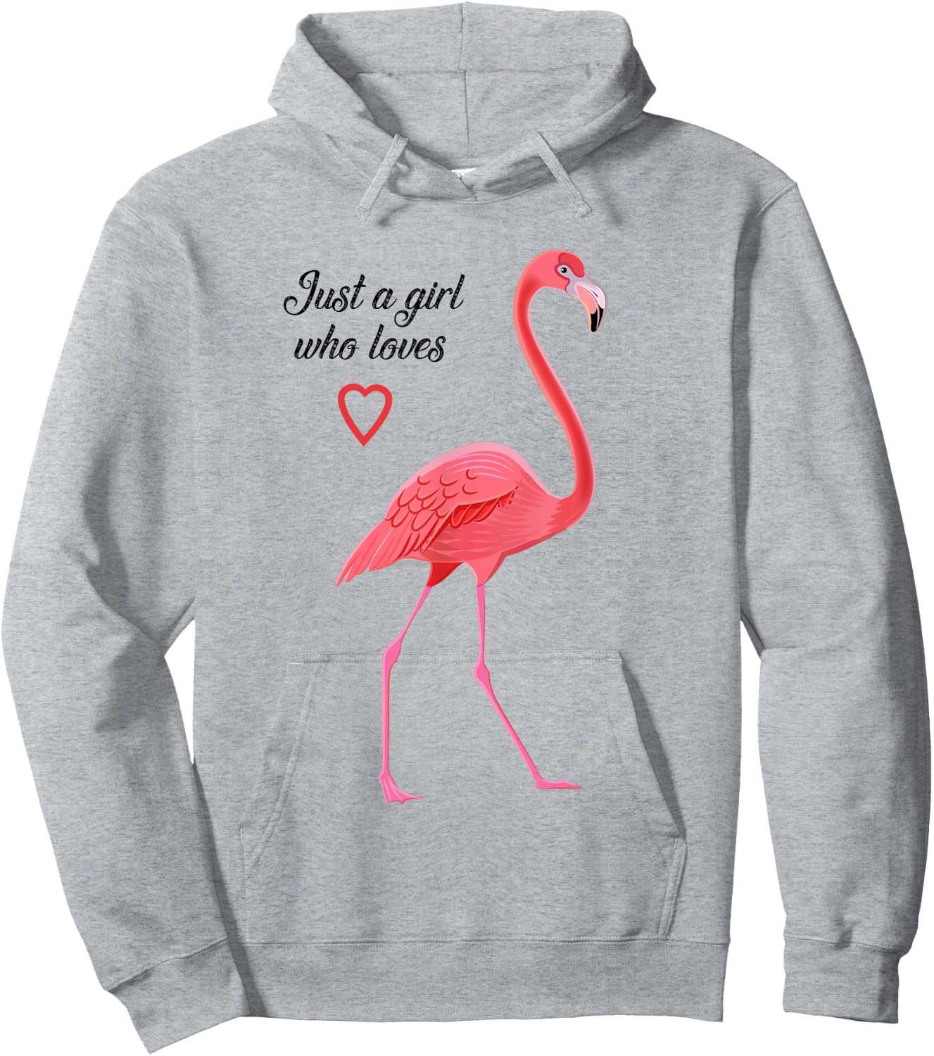 Just A Girl Who Loves Flamingos Hoodie - Hoodie | Ash