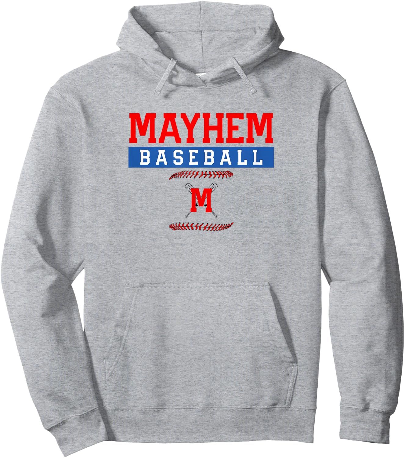 Mayhem Baseball Hoodie - Hoodie | Ash
