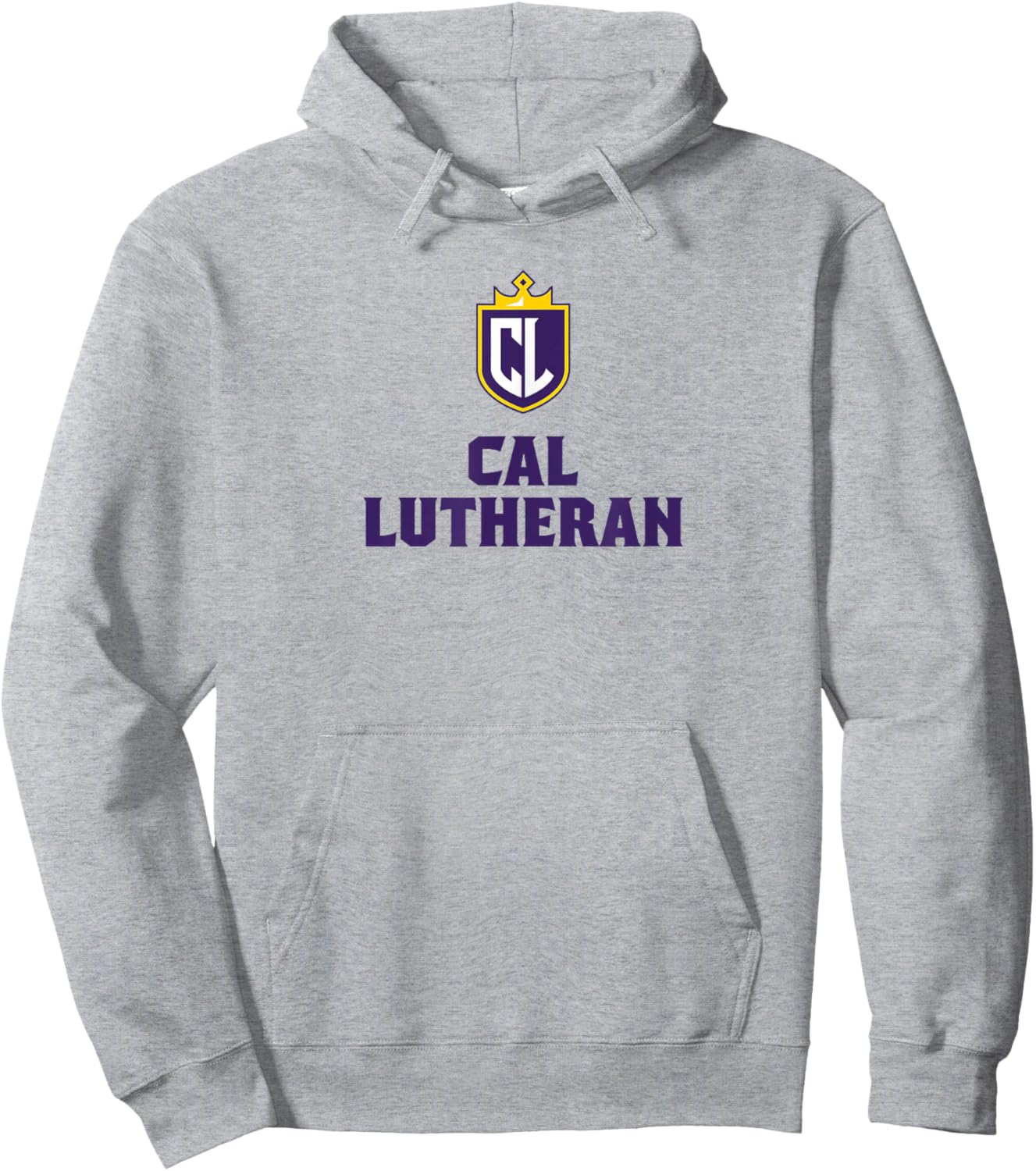California Lutheran University Kingsmen Primary Logo Hoodie - Hoodie | Ash